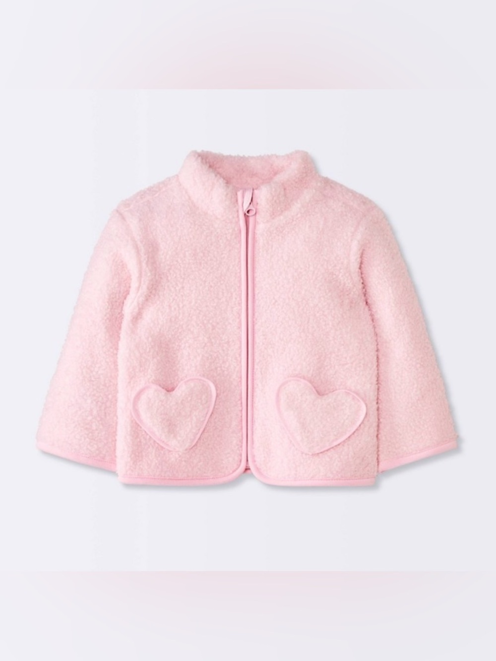 Baby Girls' Heart Fuzzy Jacket - Cloud
Island™ Pink 0-3M
